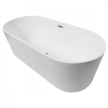 Cada baie freestanding Bella* BSM-203  acril  170 x 80 x 58 cm  alb