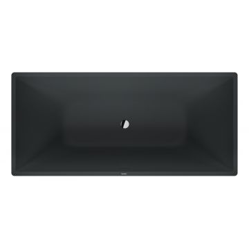 Cada free-standing Duravit Vitrium 185x85 cm cu set scurgere inclus antracit satin mat