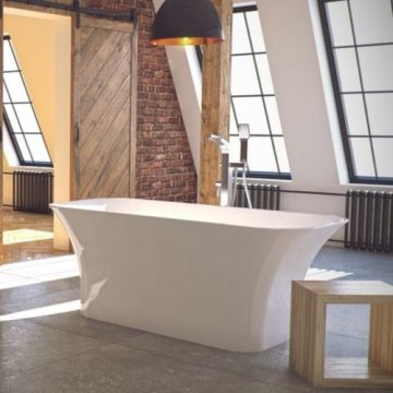 Cada freestanding Besco Assos, 160x70 cm, alb - Dimensiune 160x70