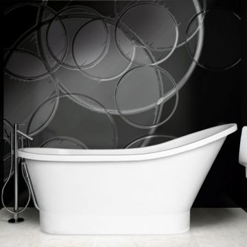 Cada freestanding Besco Gloria, 160X68 cm, alb - Dimensiune 160x68
