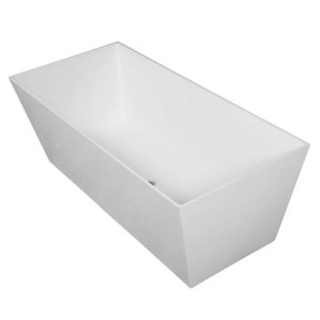 Cada freestanding Cast Marble Cairo, 159x65 cm, alb - Dimensiune 159x65