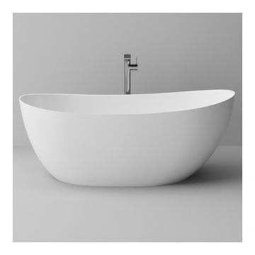 Cada freestanding Cast Marble Colmar, alb, 158x70 cm - Dimensiune 158x77