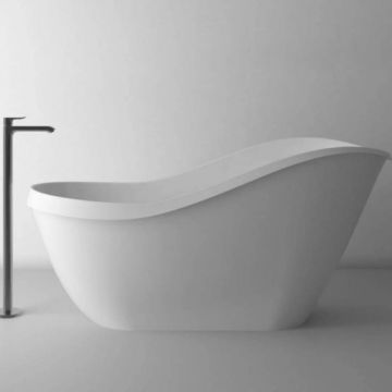 Cada freestanding Cast Marble Sorrento, 169x71 cm, alb - Dimensiune 169x71