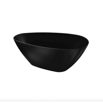 Cada freestanding Pietra Compozit 150x70 cm Negru Mat