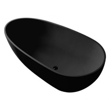 Cada freestanding Wellis Soul, negru, 170×80 cm - Dimensiune 170x80