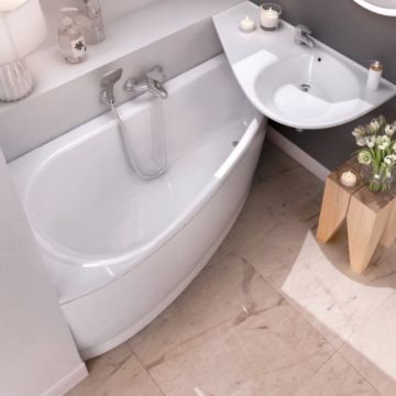 Cada Ravak Avocado alb, 150/160x75 cm - Dimensiune 160x75