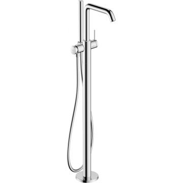 Baterie cada cu montaj pe pardoseala Hansgrohe Tecturis S  necesita corp ingropat  crom