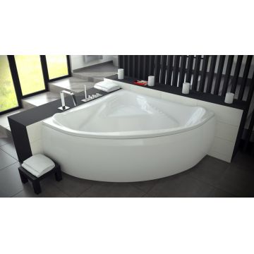 Cada baie de colt Besco Ewa 134x134cm acril