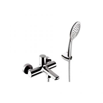 Baterie cada Daniel Rubinetterie Fusion cu set de dus, crom - Culoare Crom