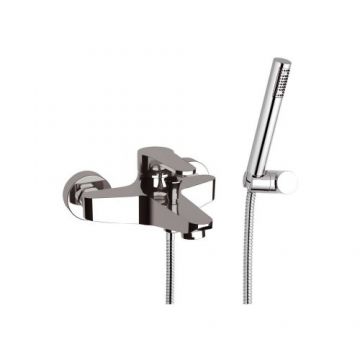 Baterie cada Daniel Rubinetterie Omega cu set de dus, crom - Culoare Crom