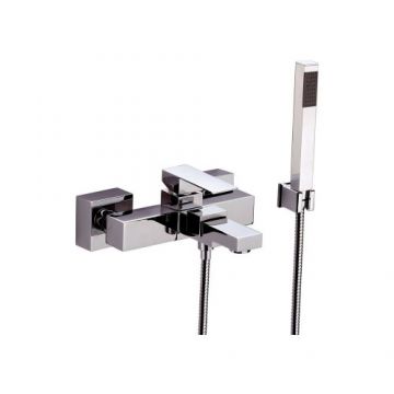 Baterie cada Daniel Rubinetterie Skyline cu set de dus, crom - Culoare Crom