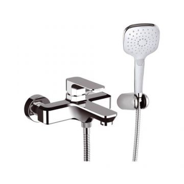 Baterie cada Daniel Rubinetterie Tiara cu set de dus, crom - Culoare Crom