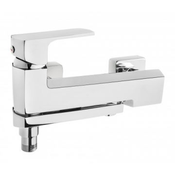 Baterie cada Deante Maruna, cu furtun telescopic - Culoare Crom