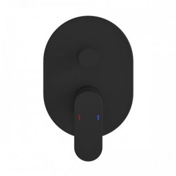 Baterie cada / dus Ravak Chrome incastrabila, negru mat - Culoare Negru