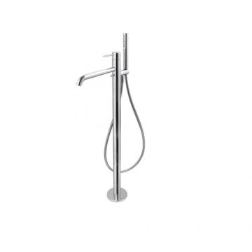 Baterie cada freestanding Vema Maira cu kit de dus - Culoare Crom