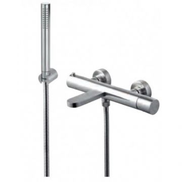 Baterie cada Vema Veny Steel, cu set de dus - Culoare Crom