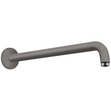 Brat de perete Hansgrohe 389 mm  negru periat