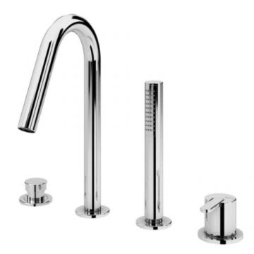 Set baterie cada Bruma Leaf, crom - Culoare Crom