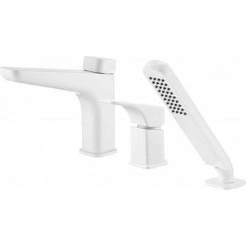 Set baterie cada Deante Hiacynt, alb - Culoare Alb pal