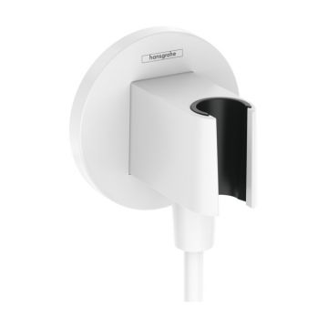 Accesoriu Hansgrohe FixFit S cu agatatoare de dus  alb mat