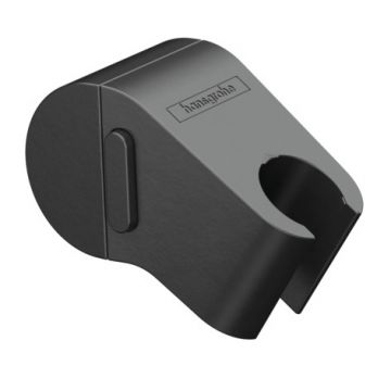 Agatatoare dus Hansgrohe Wallstoris cu fixare pe bara suport  negru mat