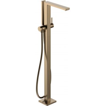 Baterie cada cu montaj pe pardoseala Hansgrohe Tecturis E  necesita corp ingropat  bronz periat