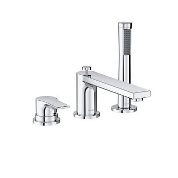 Baterie cadă - duș, Kludi, Zenta SL, cu montaj pe marginea căzii, crom Baterie cadă - duș, Kludi, Zenta SL, cu montaj pe marginea căzii, crom