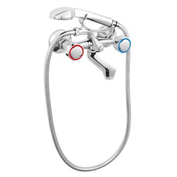 Baterie cada - dus, Ferro, Standard, cu set de dus, crom Baterie cada - dus, Ferro, Standard, cu set de dus, crom