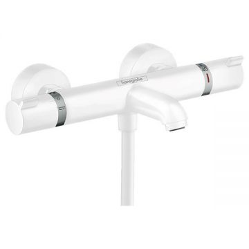 Baterie cada - dus termostatata, Hansgrohe, Ecostat Comfort, alb mat Baterie cada - dus termostatata, Hansgrohe, Ecostat Comfort, alb mat