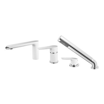 Baterie cada, Ferro, Adore, cu montaj pe cada, alb - crom Baterie cada, Ferro, Adore, cu montaj pe cada, alb - crom