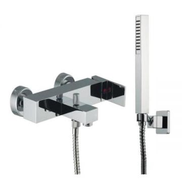 Baterie cada FIMA Carlo Frattini, Brick, cu set dus, crom Baterie cada FIMA Carlo Frattini, Brick, cu set dus, crom