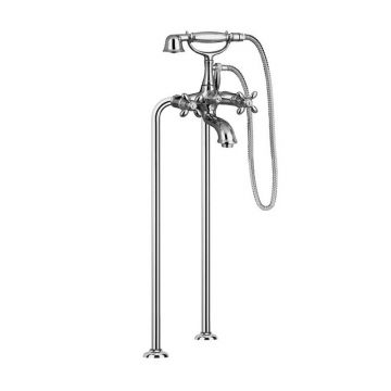 Baterie cadă, FIMA Carlo Frattini, Olivia, cu set de duș, crom, F5004/4CR Baterie cadă, FIMA Carlo Frattini, Olivia, cu set de duș, crom, F5004/4CR