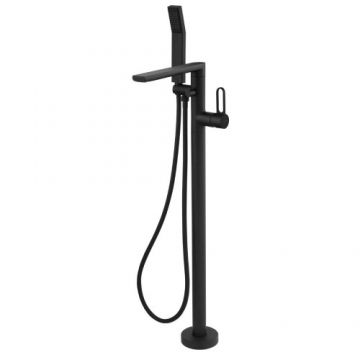 Baterie cada freestanding FDesign Zaffiro, cu accesorii, negru - Culoare Negru