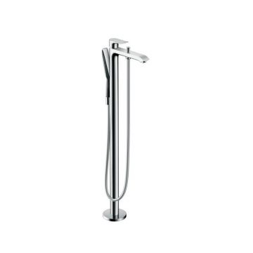 Baterie de cadă stativă Hansgrohe, Metris, h 97.4 cm, cu duș de mână crom