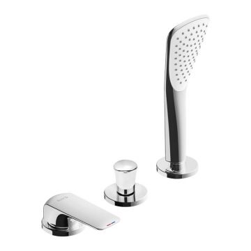 Baterie de duș, Kludi, Ameo, cu montaj pe marginea căzii, crom Baterie de duș, Kludi, Ameo, cu montaj pe marginea căzii, crom