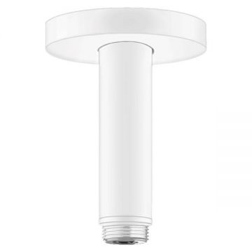 Brat de dus cu montaj pe tavan Hansgrohe, 10 cm, alb mat Brat de dus cu montaj pe tavan Hansgrohe, 10 cm, alb mat