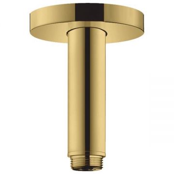 Brat de dus, Hansgrohe, S 100, cu montaj pe tavan, 10 cm, auriu lucios Brat de dus, Hansgrohe, S 100, cu montaj pe tavan, 10 cm, auriu lucios