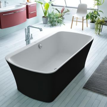 Cada de baie tip insula Kolpasan, Mary, 180x90 cm, alb si negru Cada de baie tip insula Kolpasan, Mary, 180x90 cm, alb si negru