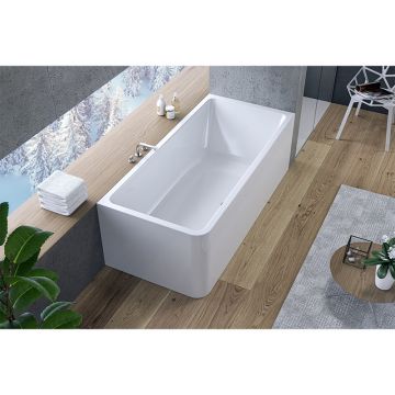 Cada dreptunghiulara, Kolpasan, Elektra-SP-L, montaj pe stanga, 175 x 75 cm, alb Cada dreptunghiulara, Kolpasan, Elektra-SP-L, montaj pe stanga, 175 x 75 cm, alb