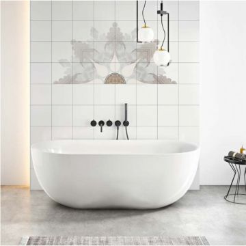 Cada freestanding, Florida, Aura Slim 170, ovala, cu instalatie completa, alb