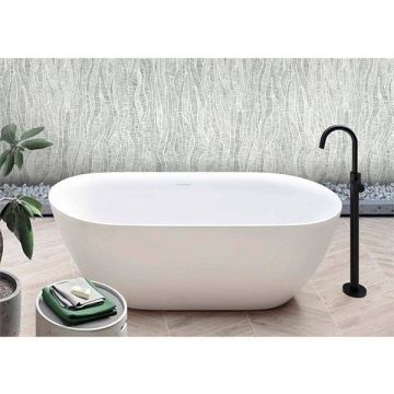 Cada freestanding, Hatria, Tiberis, ovala, cu instalatie, alb Cada freestanding, Hatria, Tiberis, ovala, cu instalatie, alb