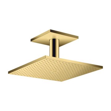 Pălărie de duș, Axor, ShowerSolution, cu braț de duș, 3 jeturi, 30 x 30 cm, auriu lucios, 35320990 Pălărie de duș, Axor, ShowerSolution, cu braț de duș, 3 jeturi, 30 x 30 cm, auriu lucios, 35320990