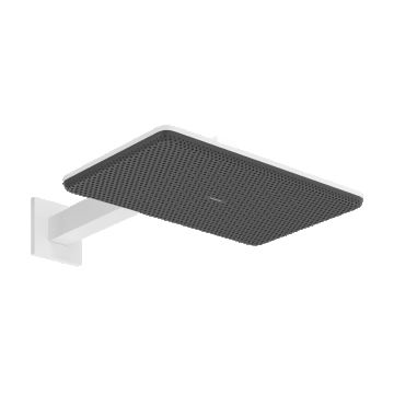 Palarie de dus Hansgrohe Raindance Alive Select Q 210x340 2jet EcoSmart cu brat de dus de perete 39cm  alb mat