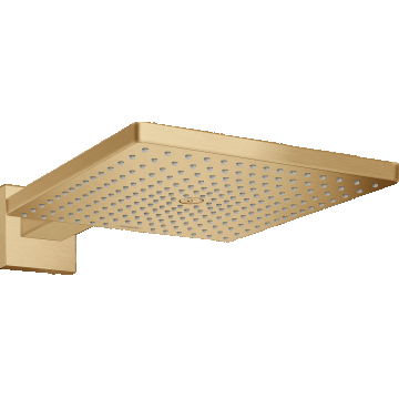Palarie de dus Hansgrohe Raindance E 300 1jet EcoSmart cu brat de dus de perete 39cm  bronz periat