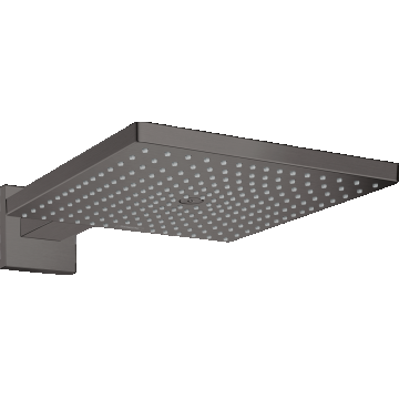 Palarie de dus Hansgrohe Raindance E 300 1jet EcoSmart cu brat de dus de perete 39cm  negru periat