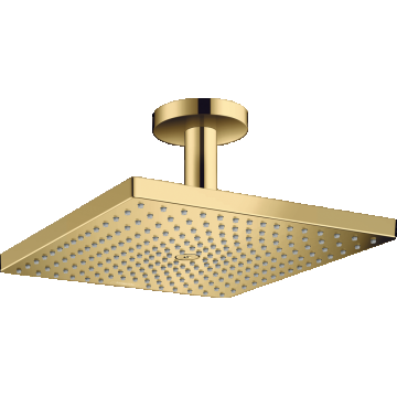 Palarie de dus Hansgrohe Raindance E 300 1jet EcoSmart cu brat de dus de tavan 10cm  gold optic Palarie de dus Hansgrohe Raindance E 300 1jet EcoSmart cu brat de dus de tavan 10cm  gold optic