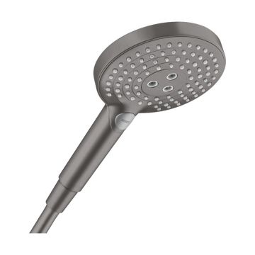 Pară de duș, Hansgrohe, Raindance Select S 120, cu 3 jeturi, negru cromat periat Pară de duș, Hansgrohe, Raindance Select S 120, cu 3 jeturi, negru cromat periat