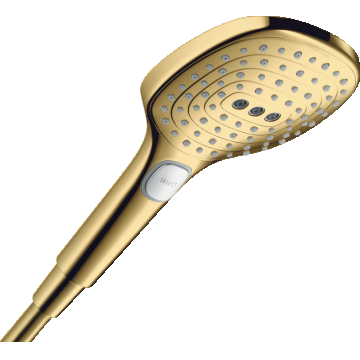 Para de dus Hansgrohe Raindance Select E 120 3jet PowderRain EcoSmart+ gold optic Para de dus Hansgrohe Raindance Select E 120 3jet PowderRain EcoSmart+ gold optic