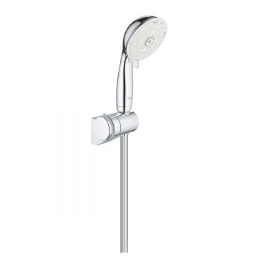 Set dus Grohe Tempesta Rustic 100, porter, 4 tipuri de jet, crom,furtun 1.75 m-27805001 Set dus Grohe Tempesta Rustic 100, porter, 4 tipuri de jet, crom,furtun 1.75 m-27805001