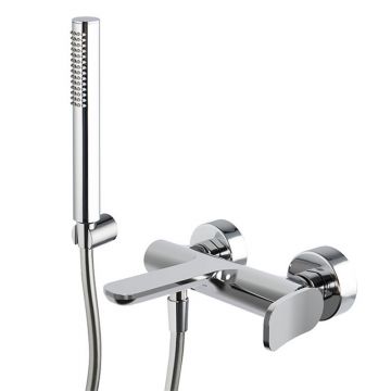 Baterie cadă - duș, FIMA Carlo Frattini, Flo, cu set de duș, crom, F3804CR Baterie cadă - duș, FIMA Carlo Frattini, Flo, cu set de duș, crom, F3804CR